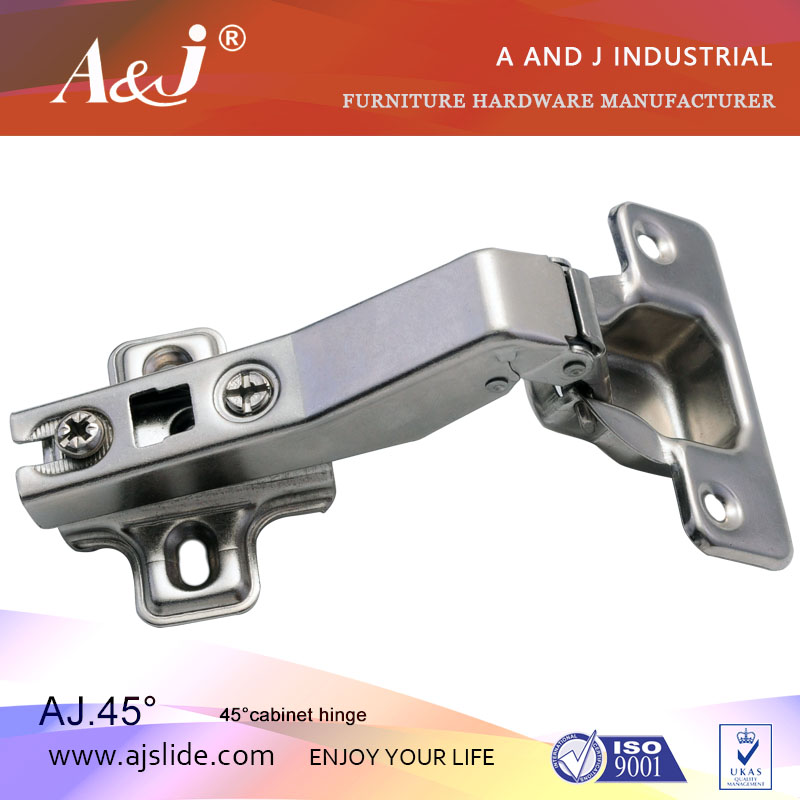 45 angle special cabinet hinge