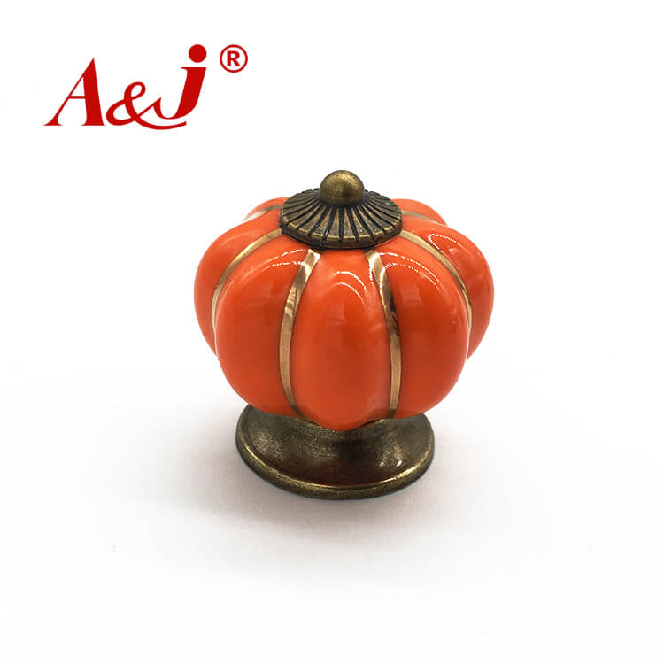 ceramics  material pumpkin shape furniture handle wholesale manufacturers